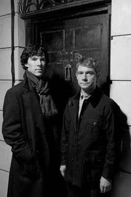 Sherlock Poster Black and White Mini Poster 11"x17" The Poster Depot