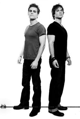 Stefan Vs Damon poster Black and White poster for sale cheap United States USA