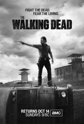 Walking Dead black and white poster