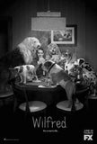 Wilfred Metal Poster Print 8in x 12in 12"x16" Black and White The Poster Depot
