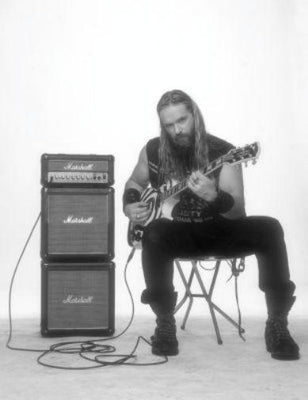 Zakk Wylde Poster Black and White Poster 27"x40" The Poster Depot