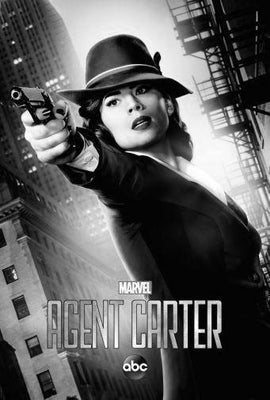 Agent Carter Metal Poster Print 8in x 12in 12"x16" Black and White The Poster Depot