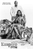 Empire Metal Poster Wall Art 8in x 12in 12"x16" Black and White The Poster Depot