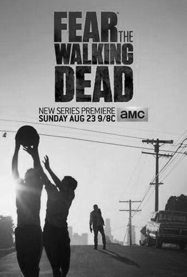 Fear The Walking Dead Black and White Metal Poster Choose Style The Poster Depot