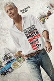 Anthony Bourdain poster tin Metal Print Wall Art