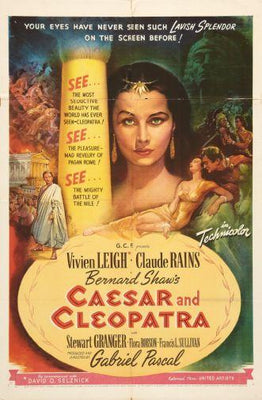 Caesar And Cleopatra Metal Movie Poster 8in x 12in