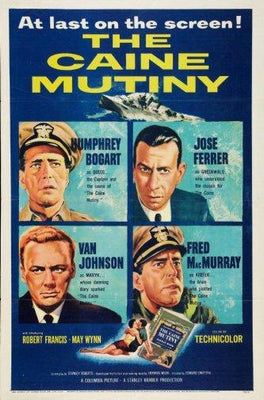 The Caine Mutiny movie poster Metal Print 8in x 12in