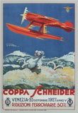 Italian Seaplanes Coppa Schneider 1927 poster tin Metal Print Wall Art