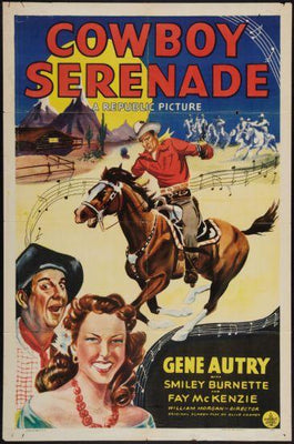Cowboy Serenade Metal Movie Poster 8in x 12in