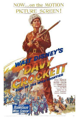 Davy Crockett movie poster Metal Print 8in x 12in