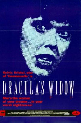 Draculas Widow Metal Movie Poster 8in x 12in