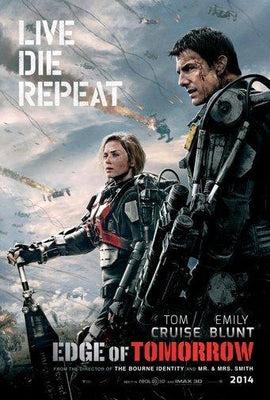 Edge Of Tomorrow Metal Movie Poster 8in x 12in