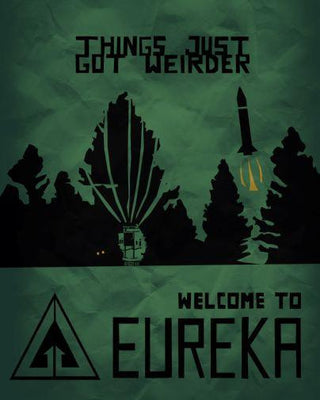 Eureka poster tin Metal Print Wall Art