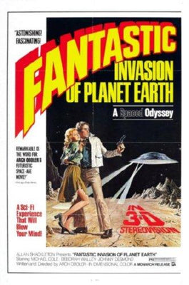 Fantastic Invasion Of Planet Earth Metal Movie Poster 8in x 12in