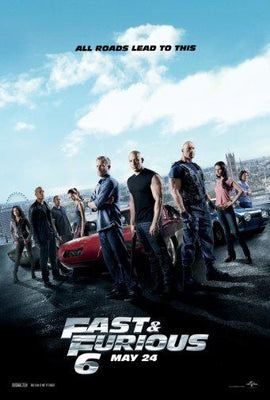 Fast And Furious 6 Metal Print 8in x 12in