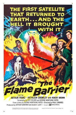 The Flame Barrier movie poster Metal Print 8in x 12in
