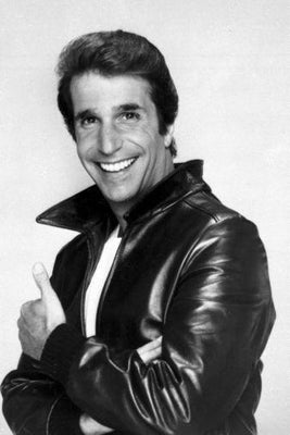 Fonzie The Fonz poster tin Metal Print Wall Art