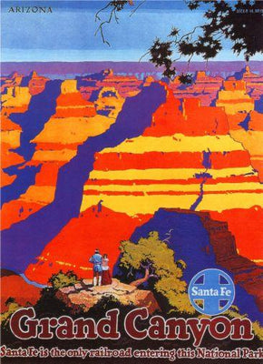 Railways Santa Fe Grand Canyon Poster On Sale United States