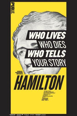 Hamilton Musical Who Tells Your Story poster tin Metal Print Wall Art