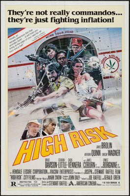 High Risk movie poster Metal Print 8in x 12in