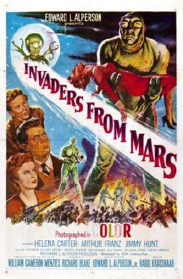 Invaders From Mars movie poster Metal Print 8in x 12in