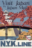 Japan Nyk Line poster tin Metal Print Wall Art