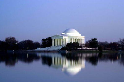 jefferson memorial poster tin Metal Print Wall Art