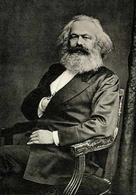 Karl Marx poster tin Metal Print Wall Art