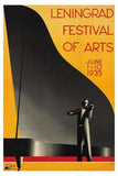 Leningrad Festival Of Arts Metal Poster Wall Art 8in x 12in 12"x16" The Poster Depot