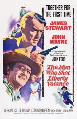Man Who Shot Liberty Valance Metal Movie Poster 8in x 12in