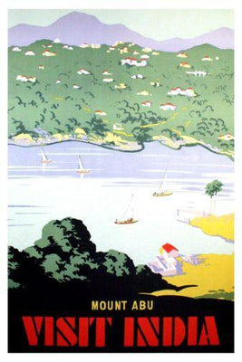 India Mount Abu poster tin Metal Print Wall Art