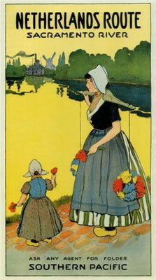 Netherlands Routes poster tin Metal Print Wall Art
