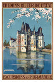 French Railway poster tin Metal Print Wall Art