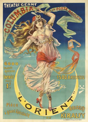 Vintage Showgirl Advertising poster 11inx17in The Poster Depot