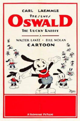 Oswald Rabbit poster tin Metal Print Wall Art
