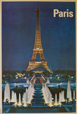 Paris poster tin Metal Print Wall Art