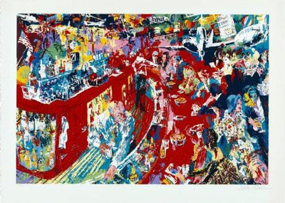 Neiman Bar At 21 Club Ny poster tin Metal Print Wall Art