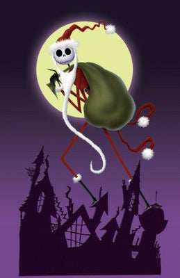 Nightmare Before Christmas movie poster Small Metal Print 8in x 12in