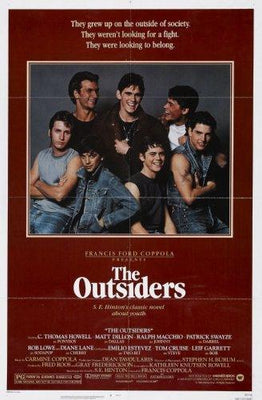 Outsiders The movie poster Metal Print 8in x 12in