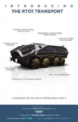 Prometheus Metal Movie Poster 8in x 12in