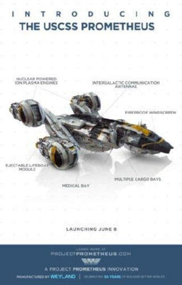 Prometheus movie poster Metal Print 8in x 12in