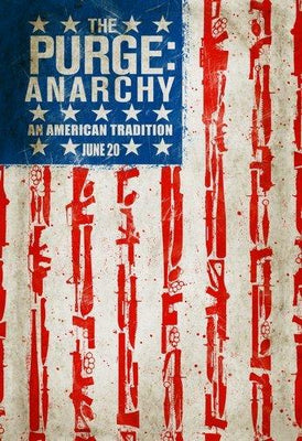 Purge Anarchy Metal Movie Poster 8in x 12in