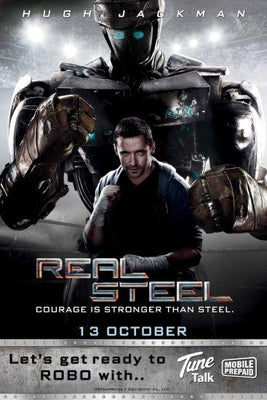 Real Steel Metal Movie Poster 8in x 12in