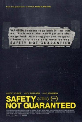 Safety Not Guaranteed movie poster Metal Print 8in x 12in