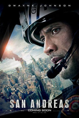 San Andreas Metal Movie Poster 8in x 12in