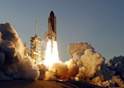 Space Shuttle Launch poster tin Metal Print Wall Art