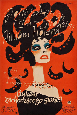 Sunset Boulevard Blvd Polish Movie Poster Metal Poster Choose Style 12x16 The Poster Depot