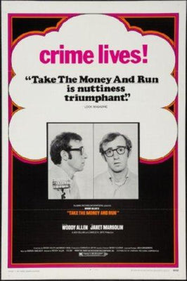 Take The Money And Run movie poster Metal Print 8in x 12in
