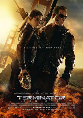 Terminator Genisys Metal Movie Poster 8in x 12in