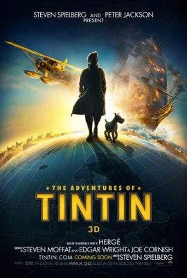 Tintin movie poster Metal Print 8in x 12in